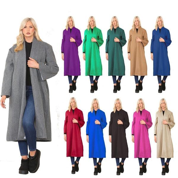 New Women Italian Long Sleeves open Front cardigan Eileen Fisher Wool Sweater UK Size 8-22