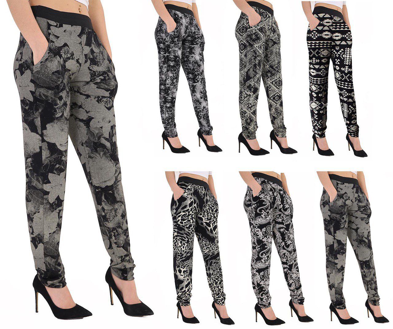 Women 2 Pocket Tydye printed Hareem Trousers Ladies Hippie Pants Baggy Trousers Womenswear Bottom Comfort