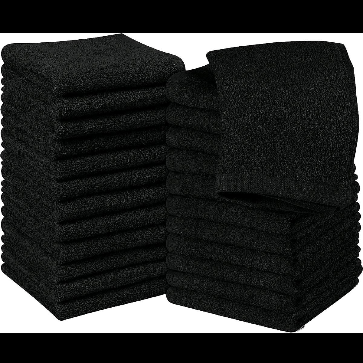 Pack of 6 or 12 Face Gym Cloth Travelling Towels Wash Flannels 100% Cotton Hand