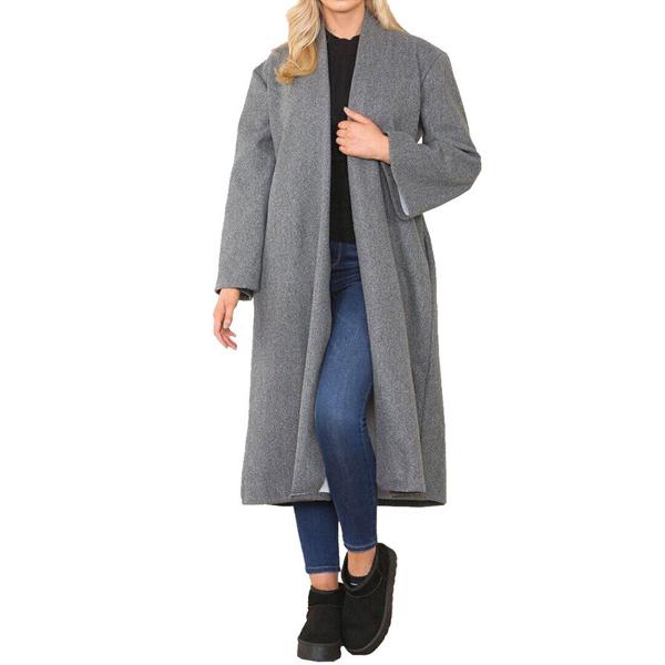New Women Italian Long Sleeves open Front cardigan Eileen Fisher Wool Sweater UK Size 8-22