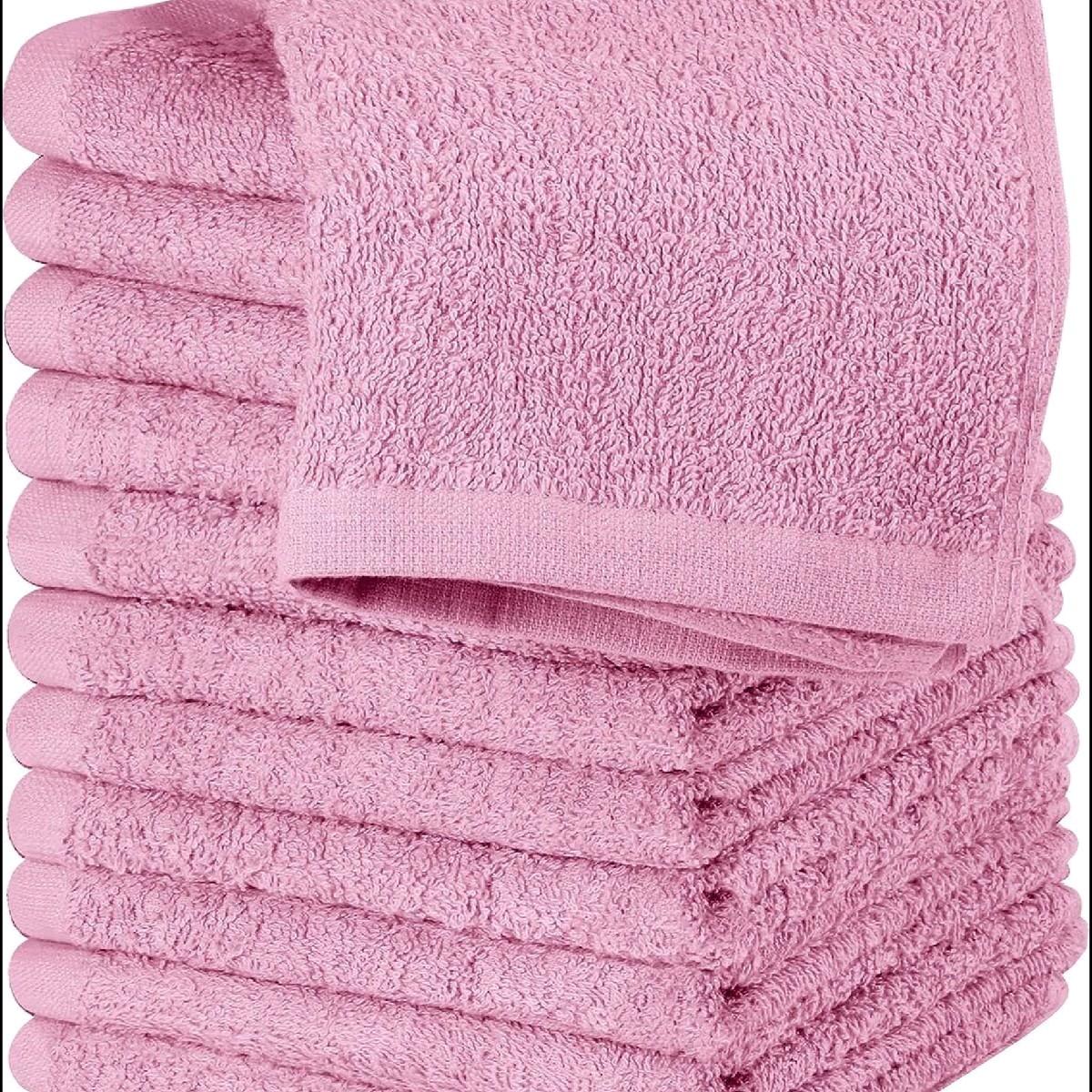 Pack of 6 or 12 Face Gym Cloth Travelling Towels Wash Flannels 100% Cotton Hand