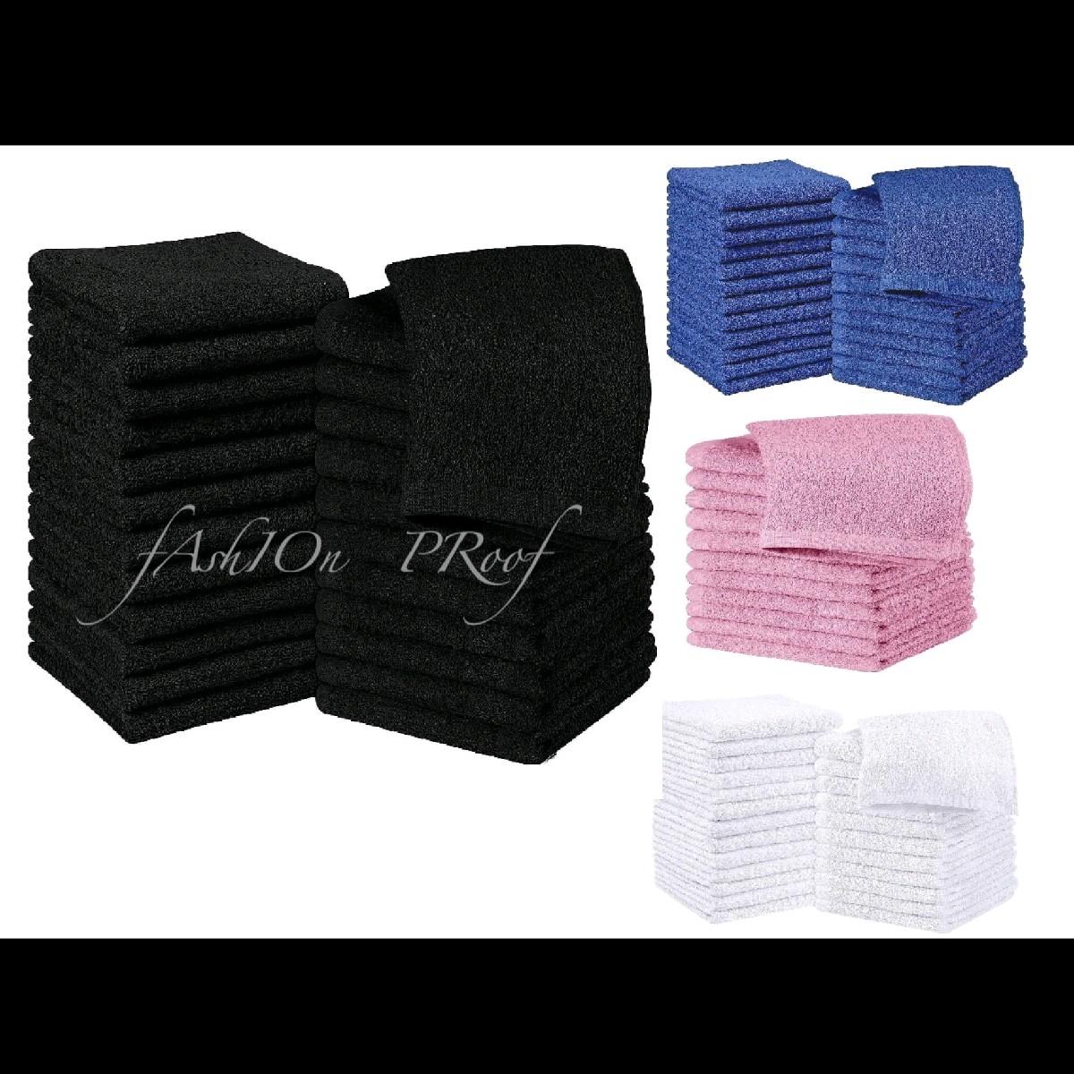 Pack of 6 or 12 Face Gym Cloth Travelling Towels Wash Flannels 100% Cotton Hand